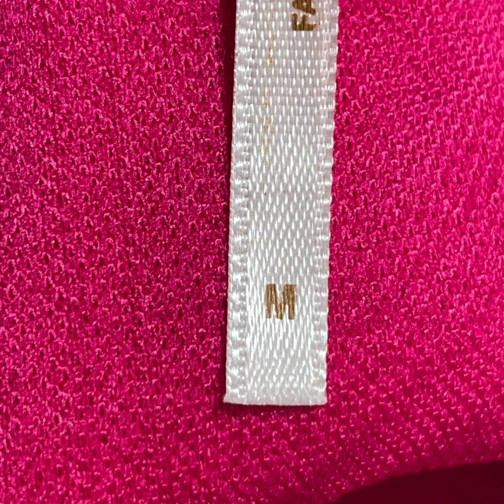 Free People Babydoll Dress Womens Medium Pink Barbiecore Puff‎ Sleeve Open Back